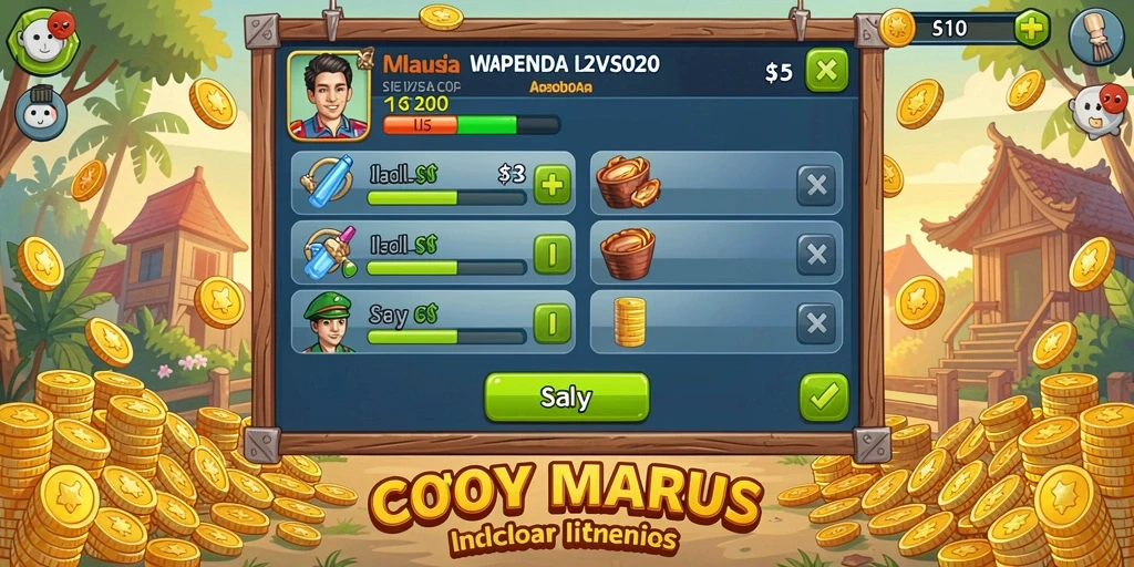 Sistem reward yang menggugah semangat bermain.