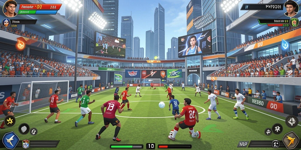 Latar belakang permainan yang indah dan imersif.