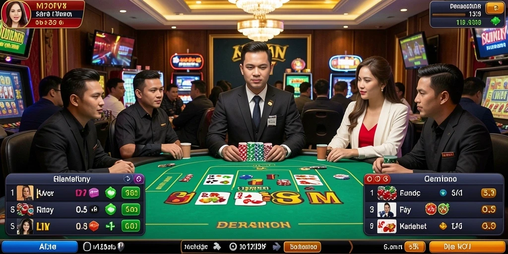 Tangkapan layar interaksi multiplayer yang seru.