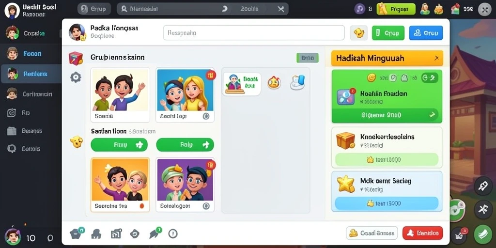 Fitur interaktif yang mendukung komunitas.